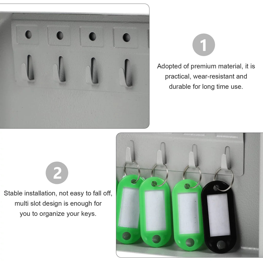 Etereauty Key Wall Box Mount Lock Case Security Organizer Cabinet Storage Holder Management Safe Locking Hanging Car