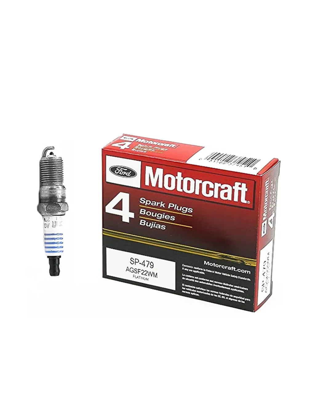 Set of 8 ISA Ignition Coils & 8 Motorcraft Brand Spark Plugs Suitable with 1998-2019 Ford E150 E250 E350 E450 and F150 F250 F350 4.6L 5.4L 6.8L Replacement for FD503 SP479