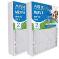 16x25x5 Air Filter MERV 8 Comparable to MPR 700 & FPR 5 Suitable with Skuttle #000-0448-001 DB-25-16 Premium USA Made 16x25x5 Furnace Filter 2 Pack by AIRX FILTERS WICKED CLEAN AIR.