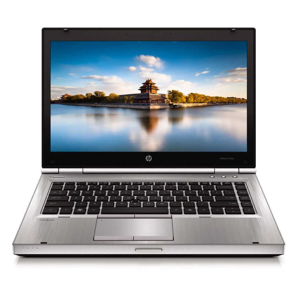 Used HP Silver EliteBook 8460P 14'' PC Laptop Intel i5 Dual Core 2.4GHz 4GB RAM 250GB HDD Intel HD Graphics 3000 1366 x 768 Display Windows 10 Home 64-Bit