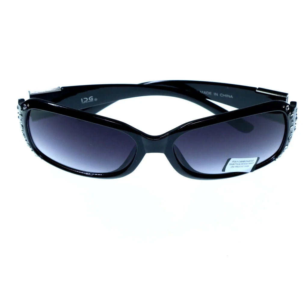 Mi Amore UV protection Shatter Strong Poly carbonate Goggle-Sunglasses Black Frame & Purple Lens