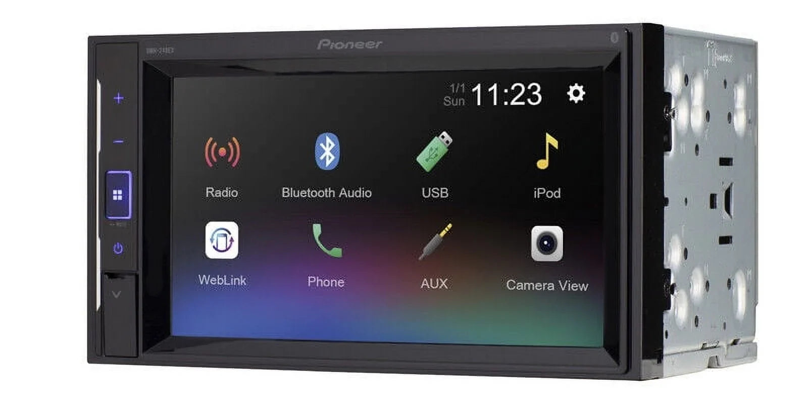 Pioneer DMH-240EX 6.2" Touchscreen Car Receiver + Rearview Backup Camera XX-20C Bundle