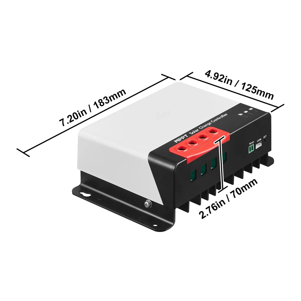 SKYSHALO MPPT Solar Charge Controller 40 Amp 12V/24V Car Solar Panel Controller