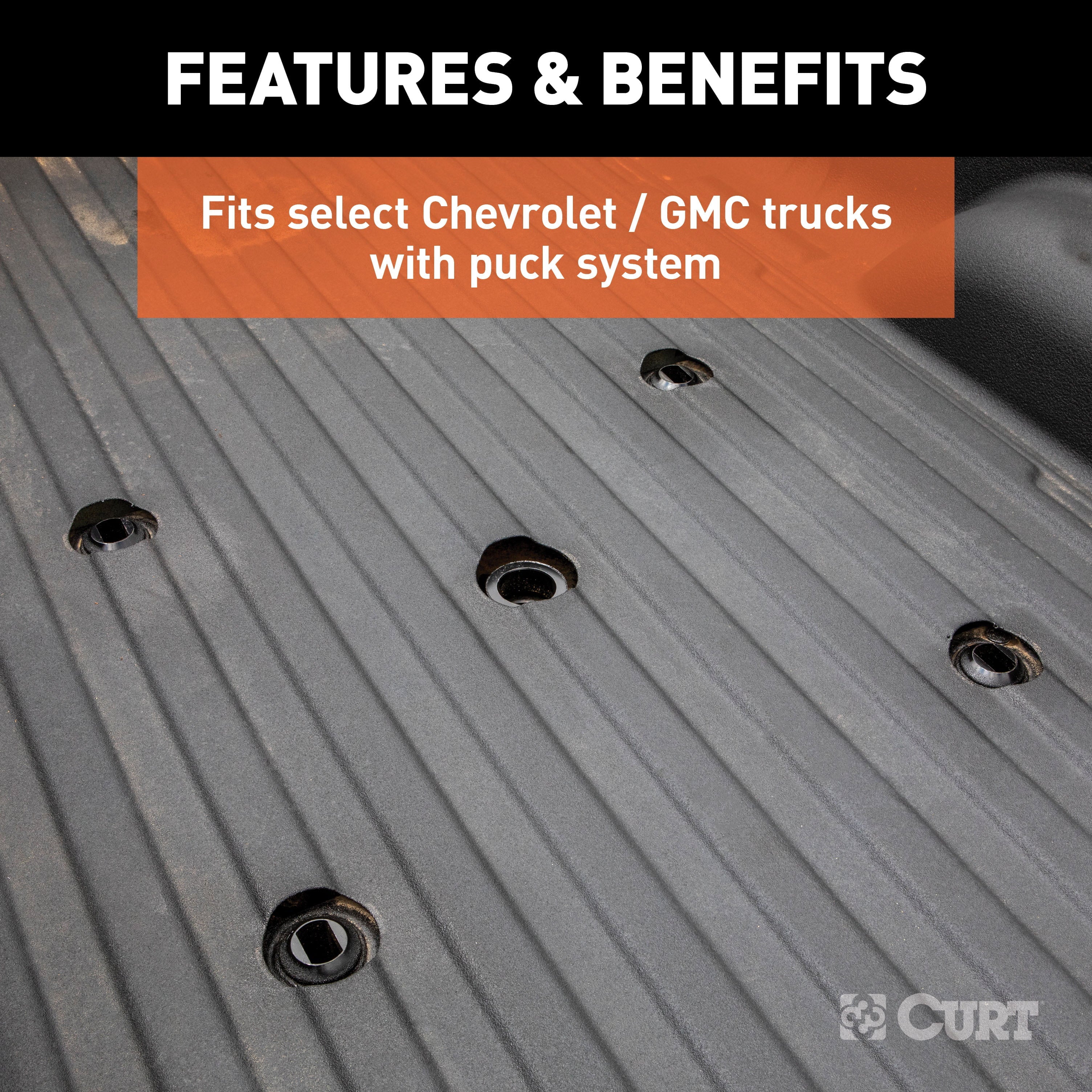 CURT 16027 Replacement Silverado, Sierra 2500, 3500, Ford F250, F350 Puck System 5th Wheel Adapter with Standard Rails, 25,000 lbs Fits select: 2020-2024 CHEVROLET SILVERADO, 2020-2024 GMC SIERRA