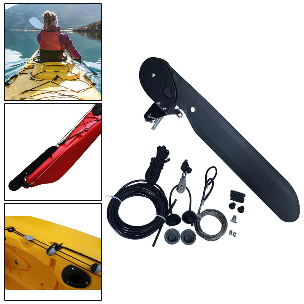 Kayak Watercraft Rudder Direction Control Steering System for Canoe Fishing