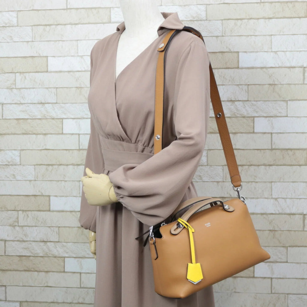 Pre-Owned FENDI Shoulder Bag Handbag By The Way Brown Ladies (Fair)