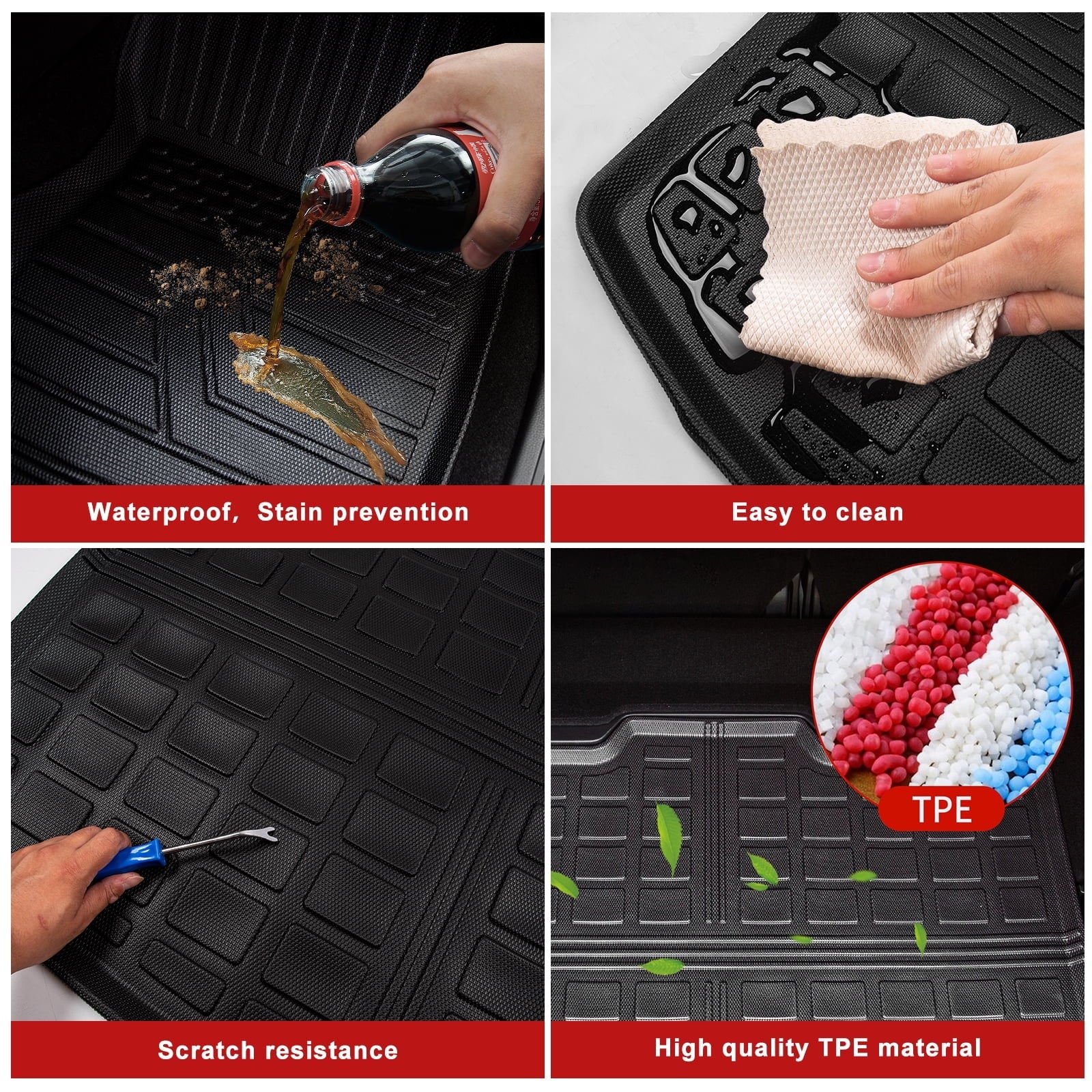 Fit 2023 2024 Honda CRV Cargo Mat Trunk Mat All Condition Cargo Liner 2023 CR-V Fuel Accessories Non-Hybrid