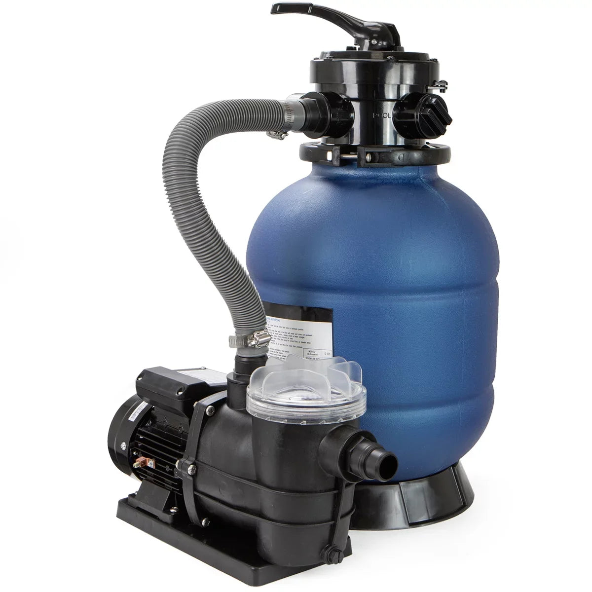 13" inch Sand Filter 4 Way Valve with 3/4HP Pool Pump Above Ground Pool with Stand Set