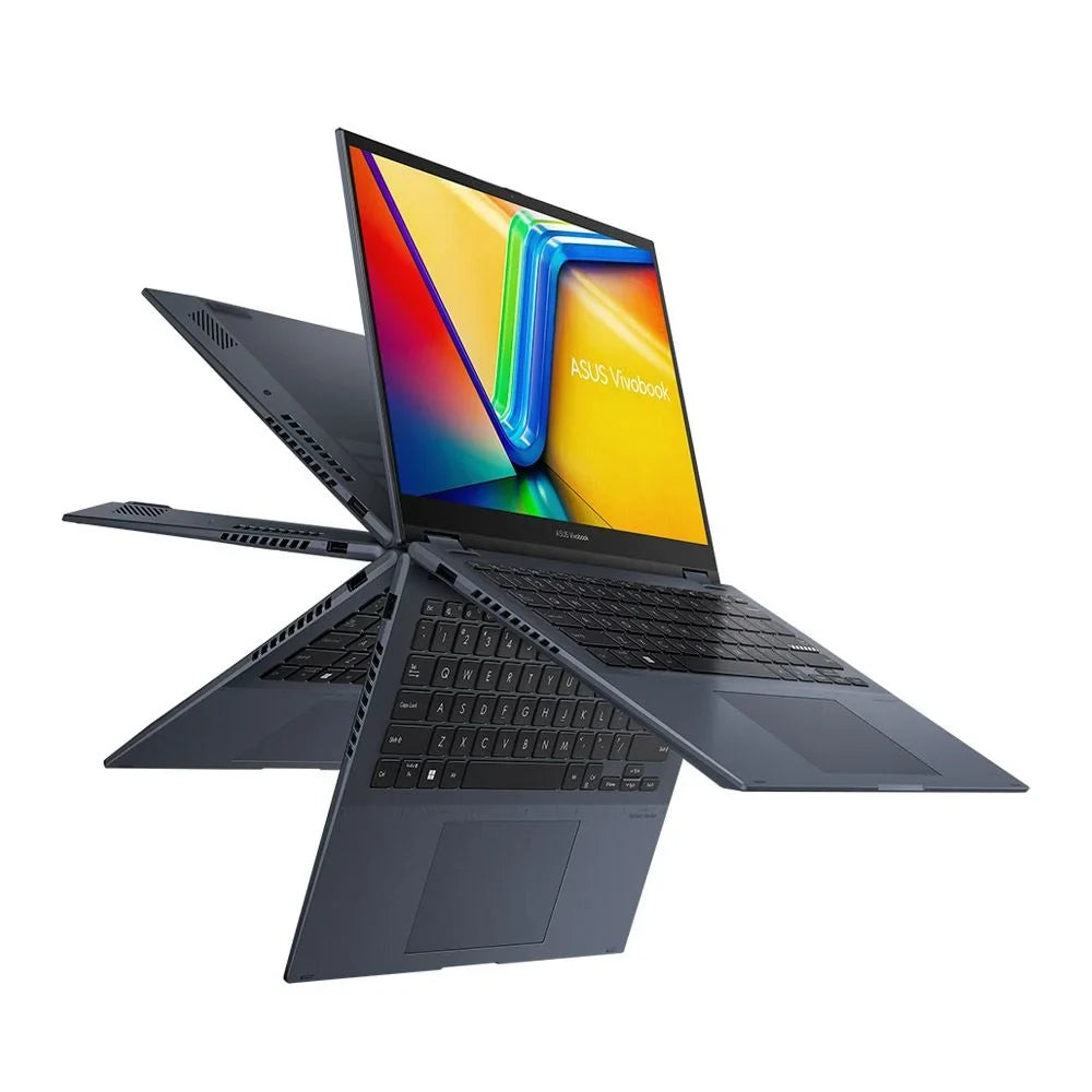 ASUS Vivobook S Flip TP3402ZA-OS34T 14" 2-in-1 Laptop Computer Quiet Blue Intel Core i3 12th Gen 1220P 1.1GHz Processor 8GB DDR4 RAM 256GB Solid State Drive Intel UHD Graphics WiFi BT Windows 11 Home