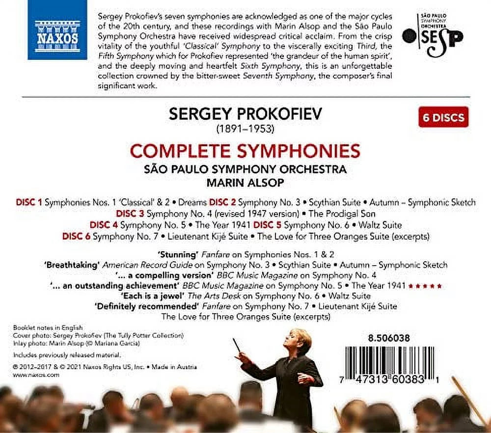 Prokofiev / Sao Paulo Symphony / Alsop - Prokofiev: Complete Symphonies - Classical - CD