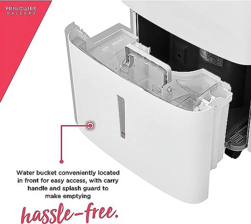 Open Box Frigidaire High Efficiency 50 Pint Dehumidifier Wi-Fi Control FGAC5044W1 - White