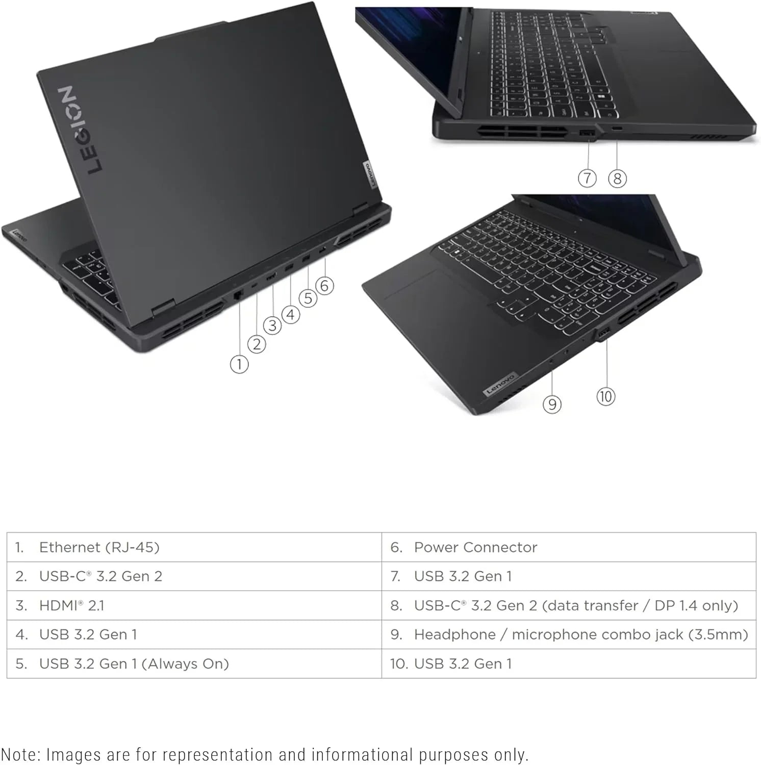 Lenovo Legion Pro 5i Gaming Laptop, 13th Gen Intel Core i7-13700HX, 16 GB DDR5 Ram, 512 GB PCIe SSD, 16" WQXGA(2560x1600), Nvidia Geforce RTX 4060, Windows 11 Home