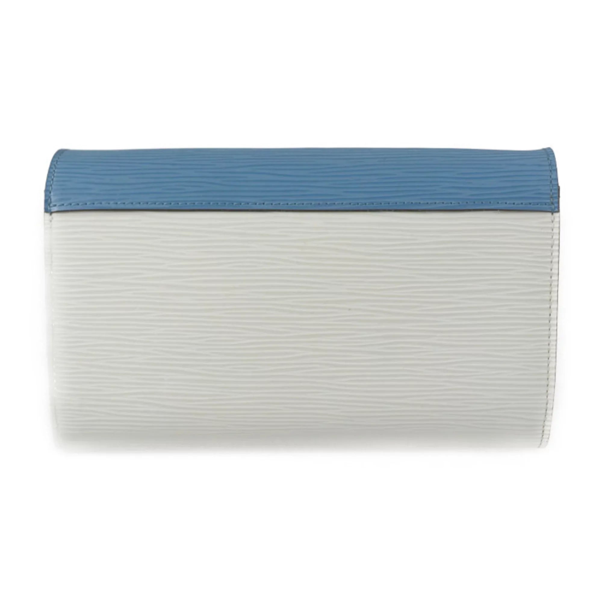 Pre-Owned LOUIS VUITTON Louis Vuitton Tribal Mask Shoulder Bag M60795 Epi Leather Blue Series White Multicolor Silver Hardware Chain Wallet Long (Good)