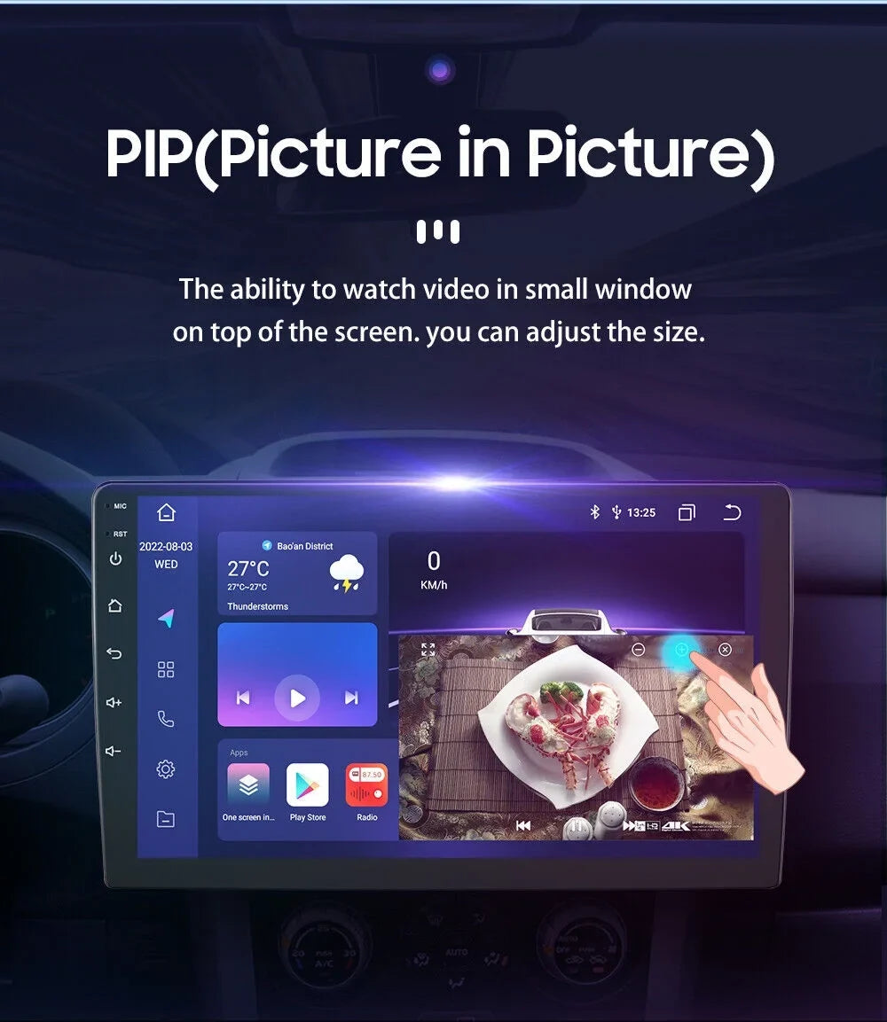 For GMC Yukon Chevy Tahoe Suburban Android 12 Octa Core 4GB RAM Apple Carplay Car Stereo AM FM Radio GPS Environment