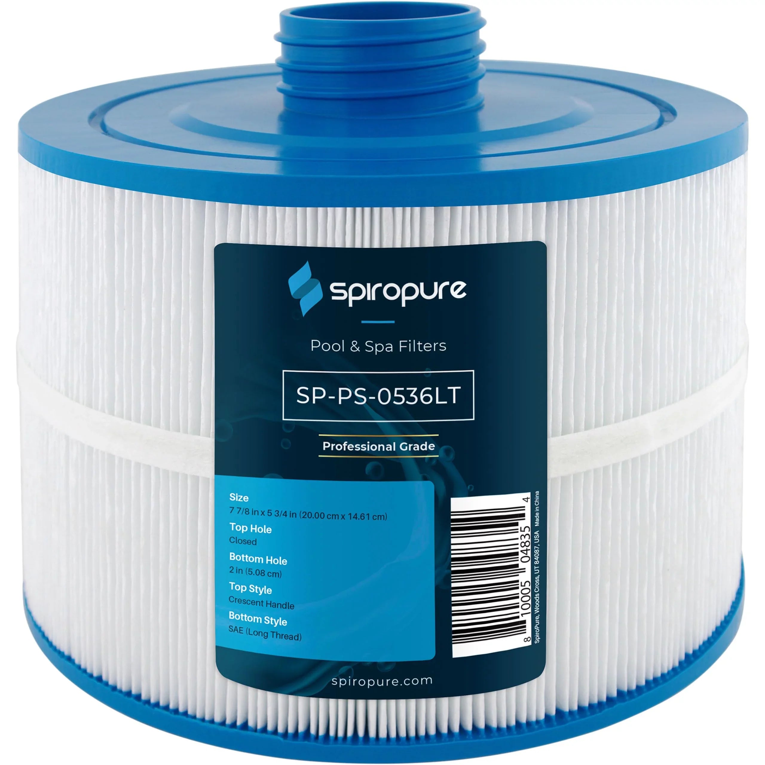 SpiroPure Replacement for Bullfrog Spa Filter PBF36 Wellspring 10-2870 Pleatco PBF36-M Unicel 8CH-951 Bullfrog 35 Hot Tub Spa Pool Cartridge (SAE Long Thread Version)