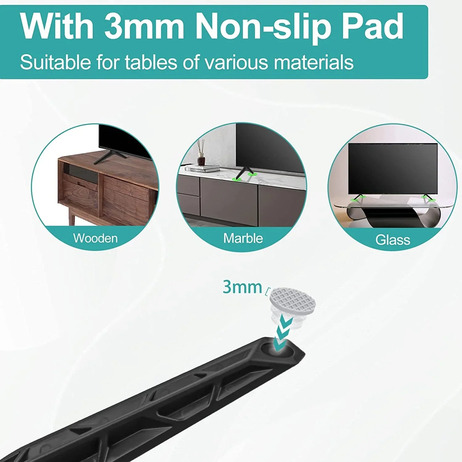 Base Stand for Vizio TV Legs, for Vizio 50 inch Smart TV, for Vizio D50X-G9 V505-H9 M506X-H9 V505-H19 V505-G9, Base