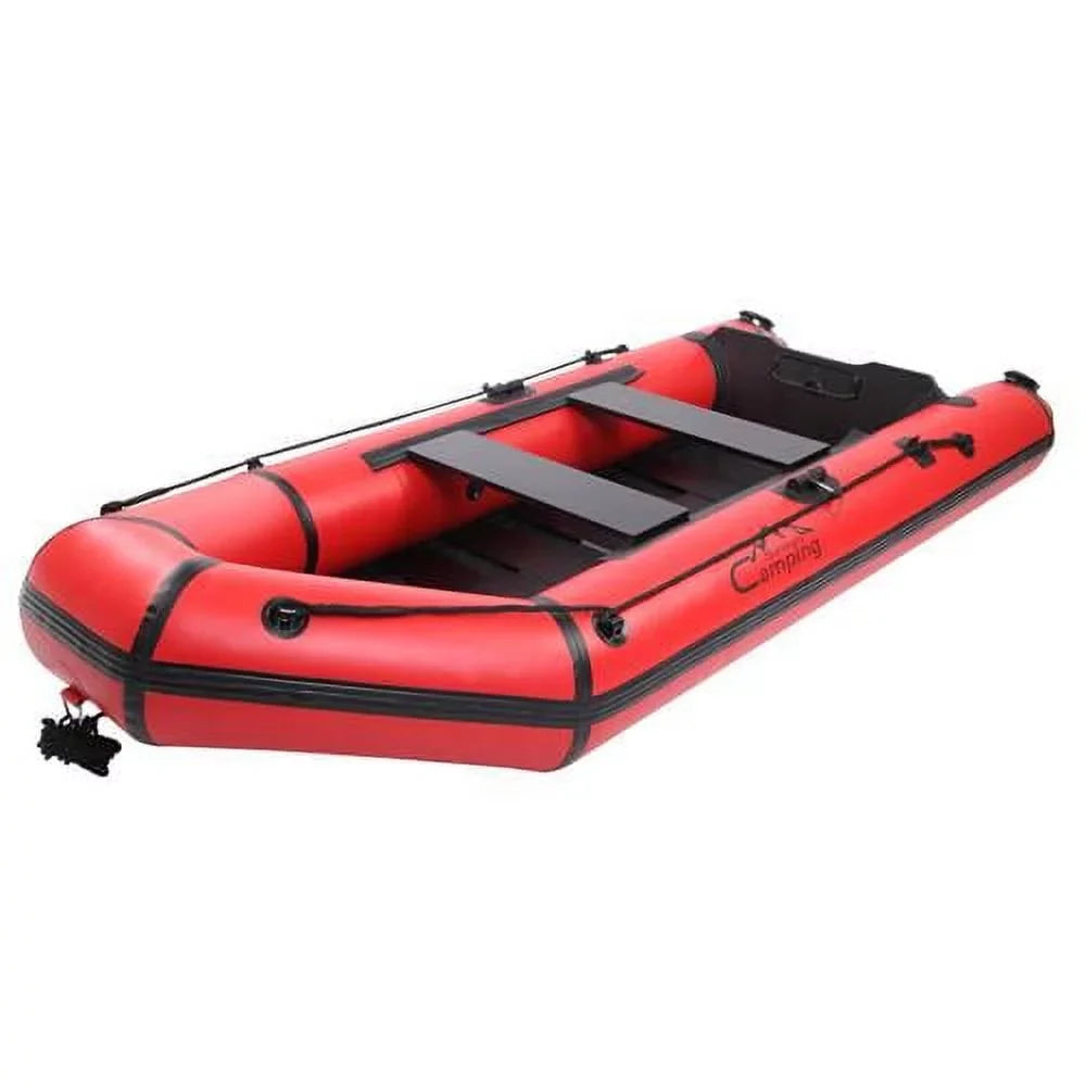Campingsurvivals 10ft PVC Inflatable Fishing Assault Vessel Red