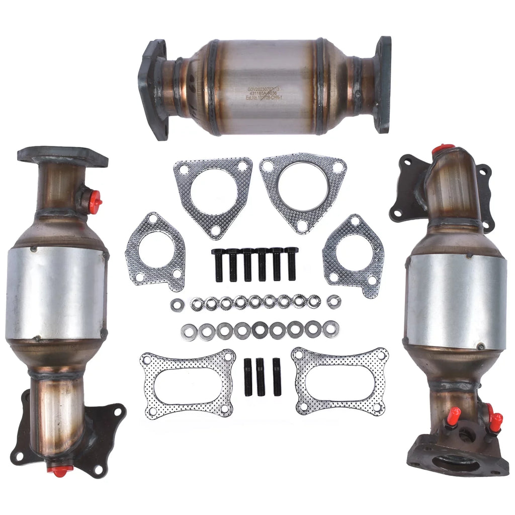 Mustrod Complete Catalytic Converters for Honda Pilot 3.5L 2009-2015 45131 45132 16447