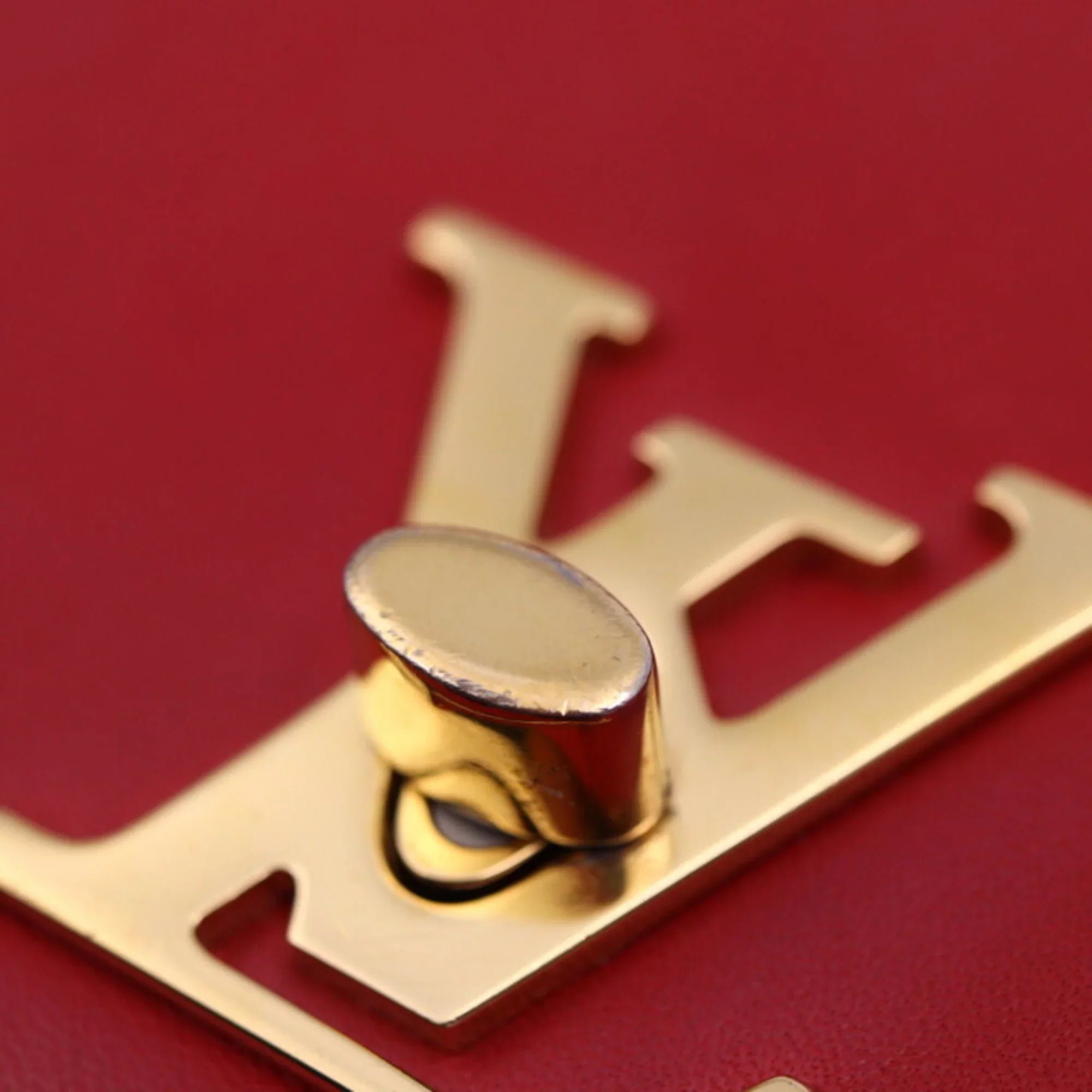 Pre-Owned LOUIS VUITTON Louis Vuitton love note shoulder bag M54501 leather red pink chain gold hardware (Good)