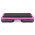 The Step Health Club Size Platform with four (4) Original Risers - Pink