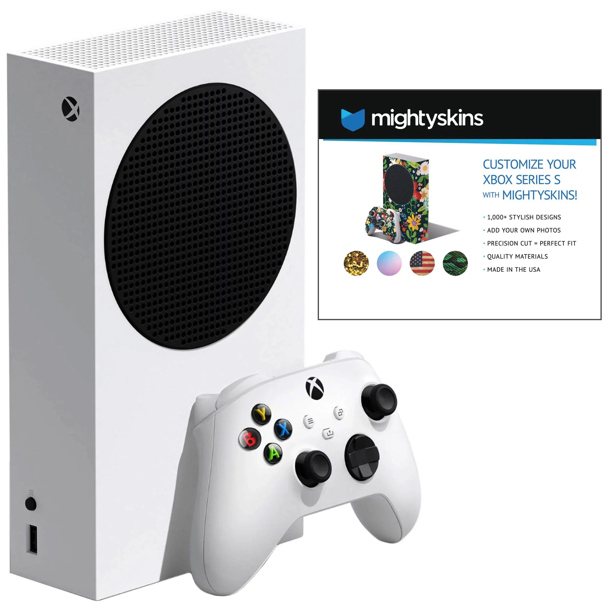 Xbox Series S 512 GB All-Digital Console with Skins Voucher
