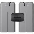 DJI CP.MA.00000326.01 Mini 2 Intelligent Flight Battery 2 Pack Bundle with Deco Gear Hard EVA Case with Zipper for Tablets and GPS 6 Inch
