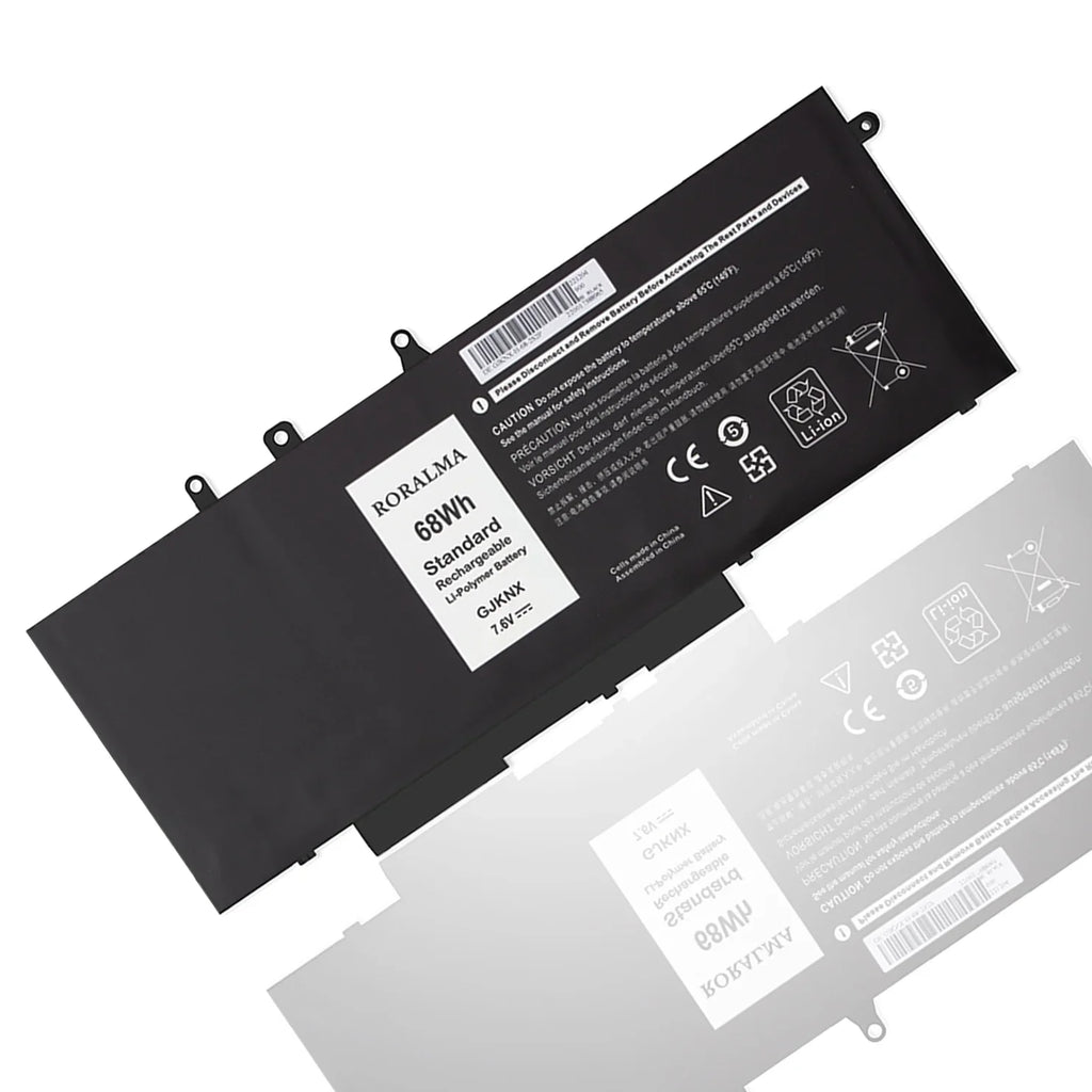GJKNX Laptop Battery 68Wh for Dell Latitude 5480 5580 5280 5288 5488 5590 5591 5490 5491 5495 E5480 E5580 E5490 E5590, Dell Precision 15 3520 3530 Series Notebook GD1JP DY9NT 5YHR4 451-BBZG