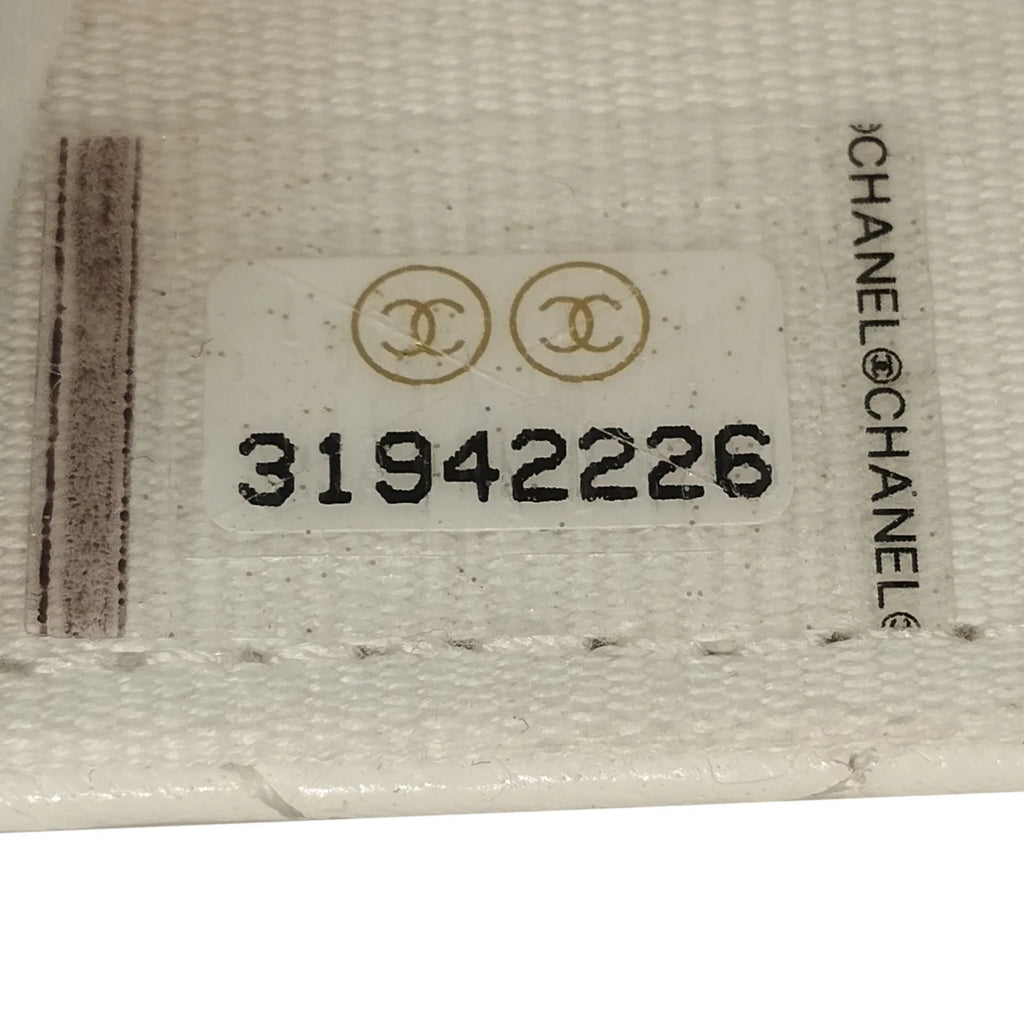 Pre-Owned Authenticated Chanel Punk Chain Belt Bag Lambskin Leather White Unisex (Good)