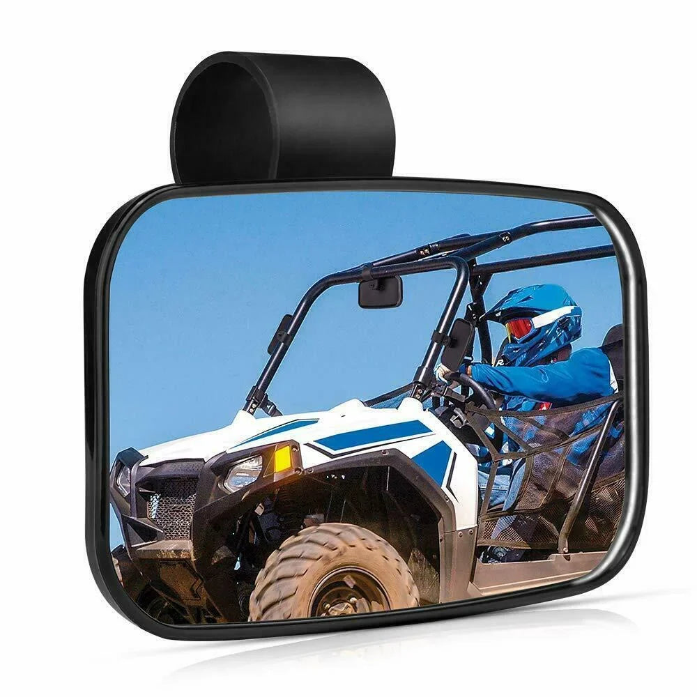 UTV Rear View Mirrors Set 1.75"-2" Bar Clamp Center Mirrors Fitting with Polaris RZR 900 1000 Can-Am X3