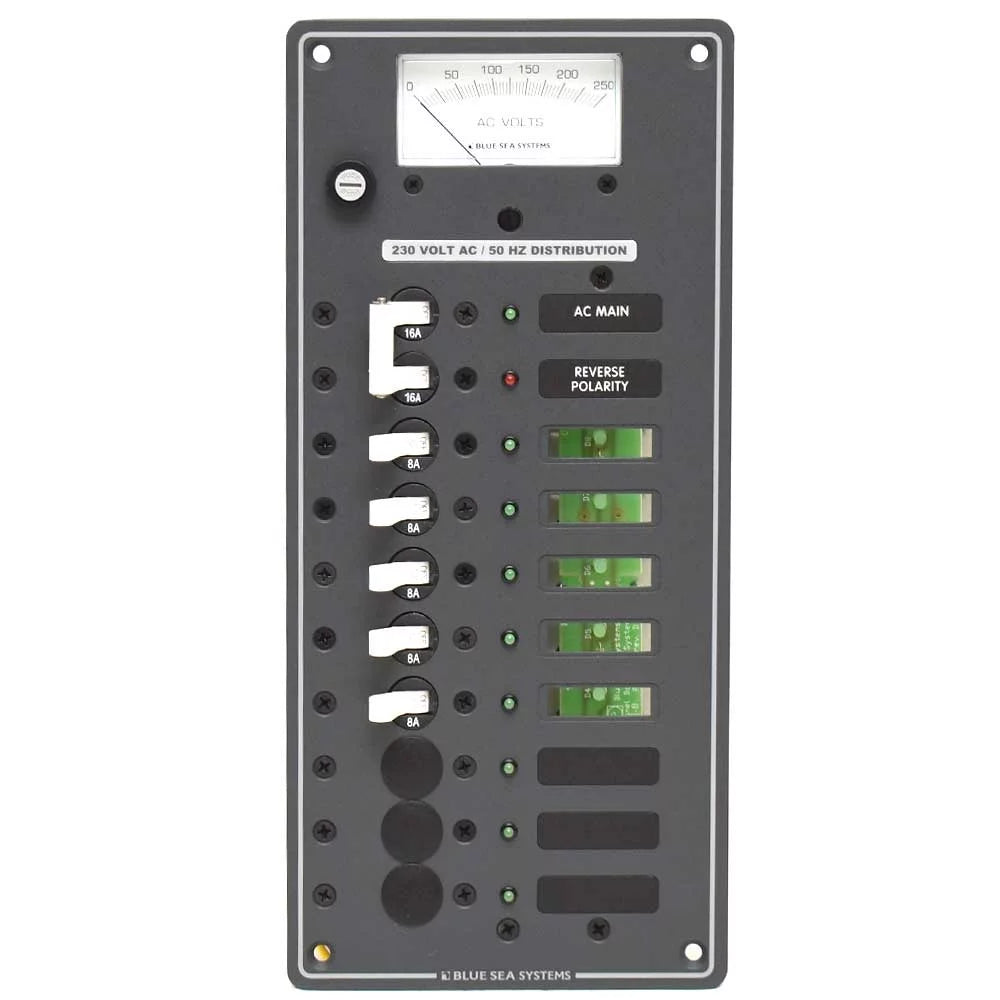 Blue Sea Ship Power Distribution Panel 8588 | 230VAC Main