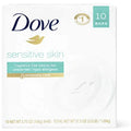 Dove Beauty Bar More Moisturizing Than Bar Soap Sensitive Skin Effectively Washes Away Bacteria, Nourishes Your Skin 3.75 Oz 10 Bars