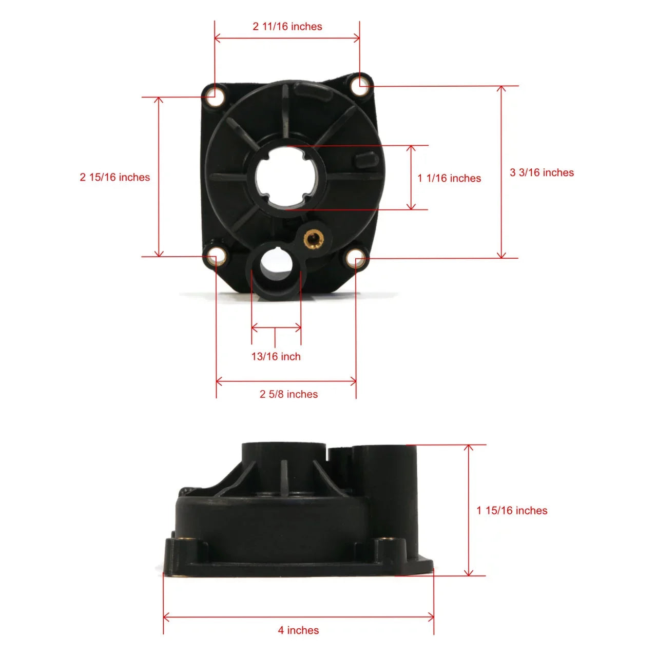 The ROP Shop | Water Pump Impeller, Housing Kit For Johnson, Evinrude 0391049, 391049 Outboard