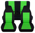 Coating Fitting with 2003-2006 Jeep Wrangler LJ : Black and Lime Green - Full Set