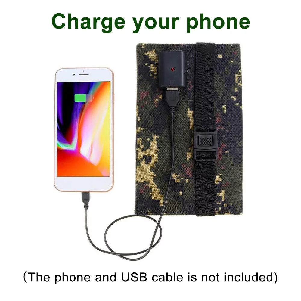 Jahy2Tech Foldable Outdoor 80W USB Solar Panel Portable Phone Charger Camping Hiking Rechargeable Battery High Caliber