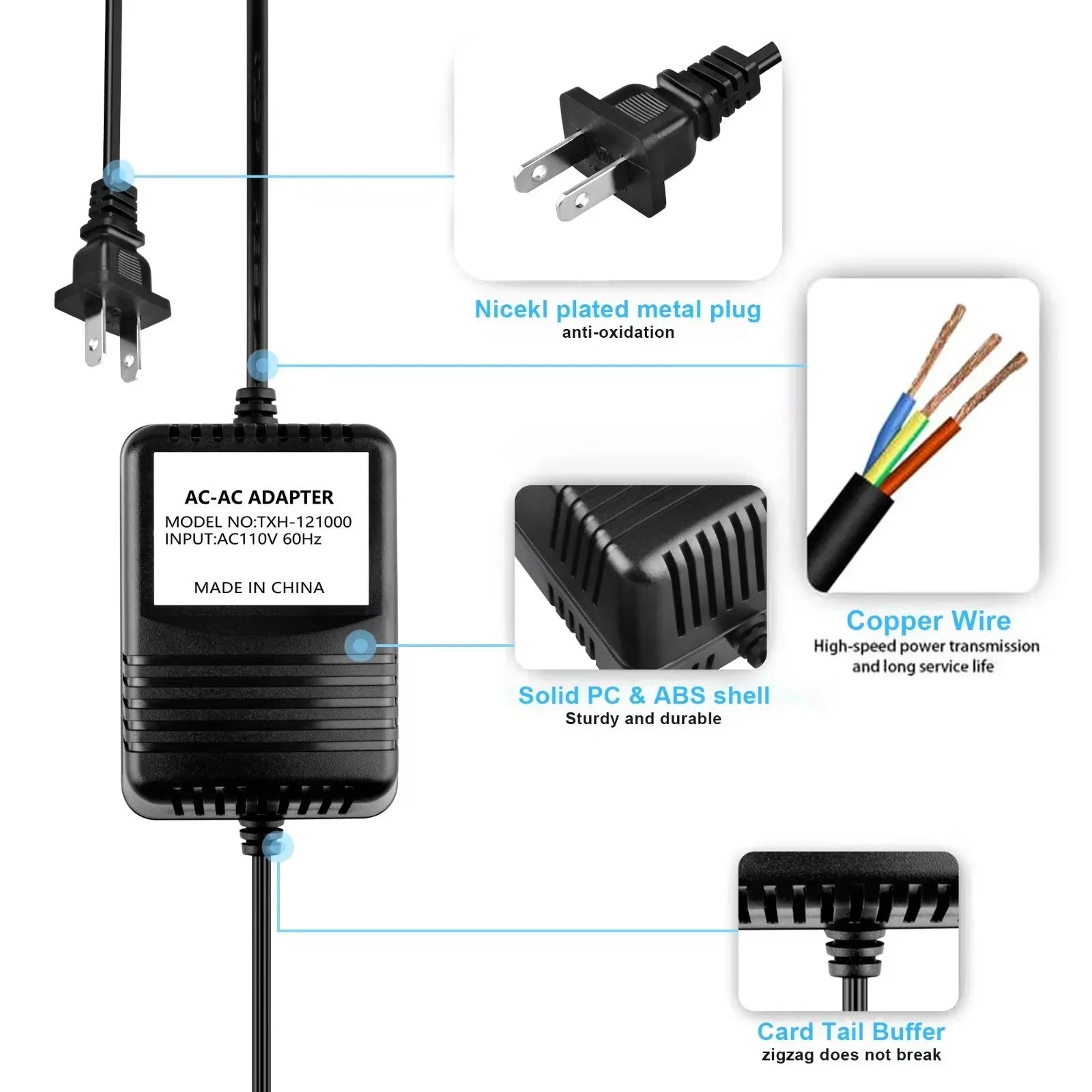 CJP-Geek AC to AC Adapter Matching for Harman Kardon No.: HK-02TA Power Supply Cord Cable Charger