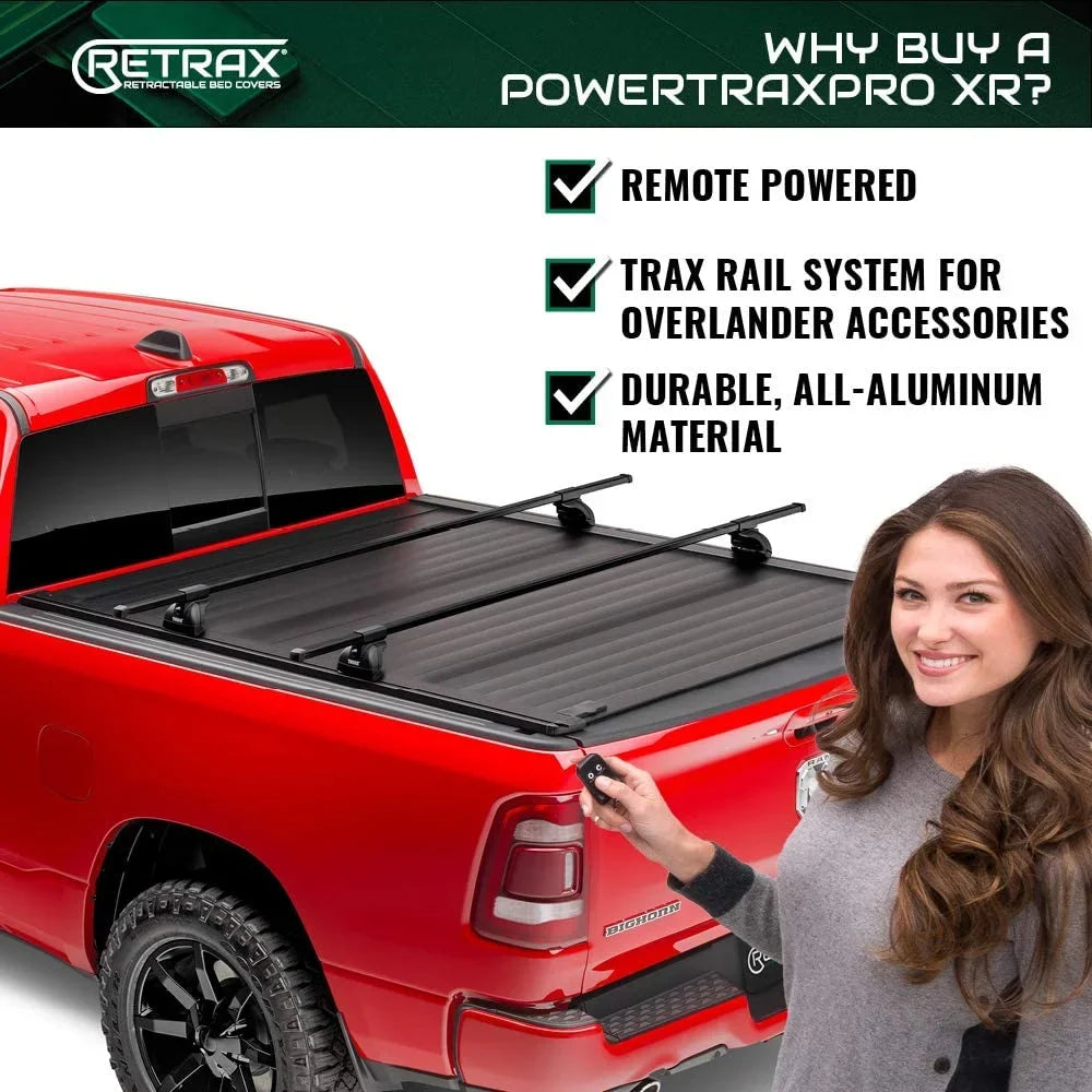 Retrax By Realtruck PowertraPRO XR Retractable Truck Bed Tonneau Wrap | T-90860 | Matching With Select 2022-2023 Toyota Tundra w/o Deck Rail System 5' 7" Bed (66.7")