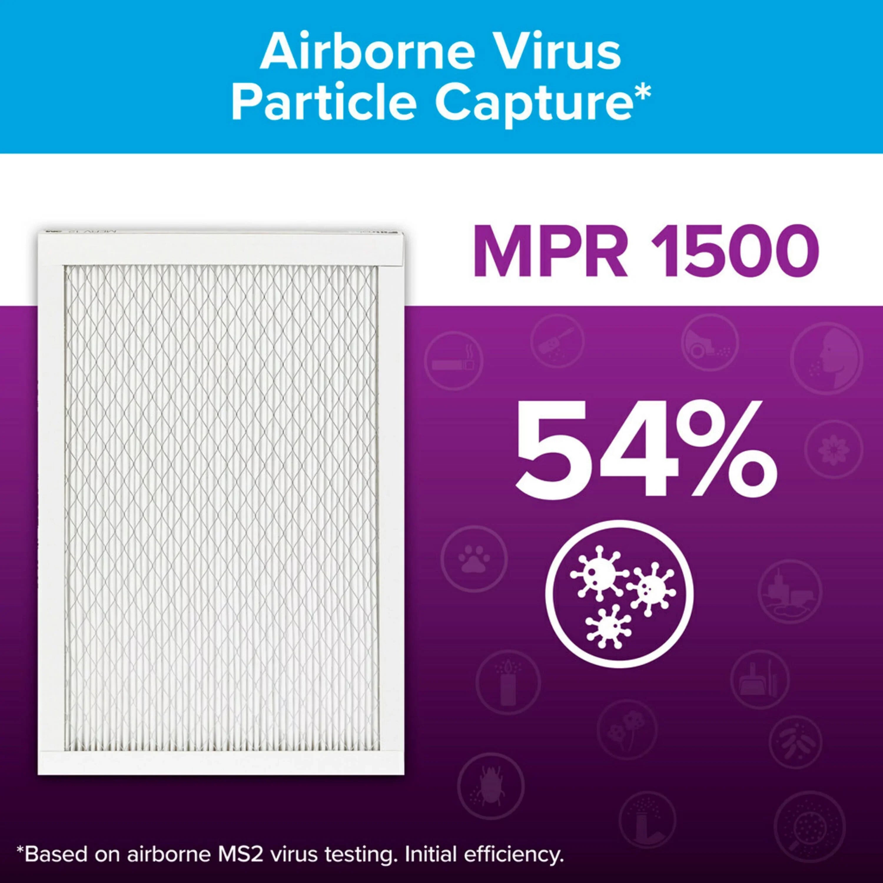 Filtrete 14x14x1 Air Filter, MPR 1500 MERV 12, Advanced Allergen Reduction, 4 Filters