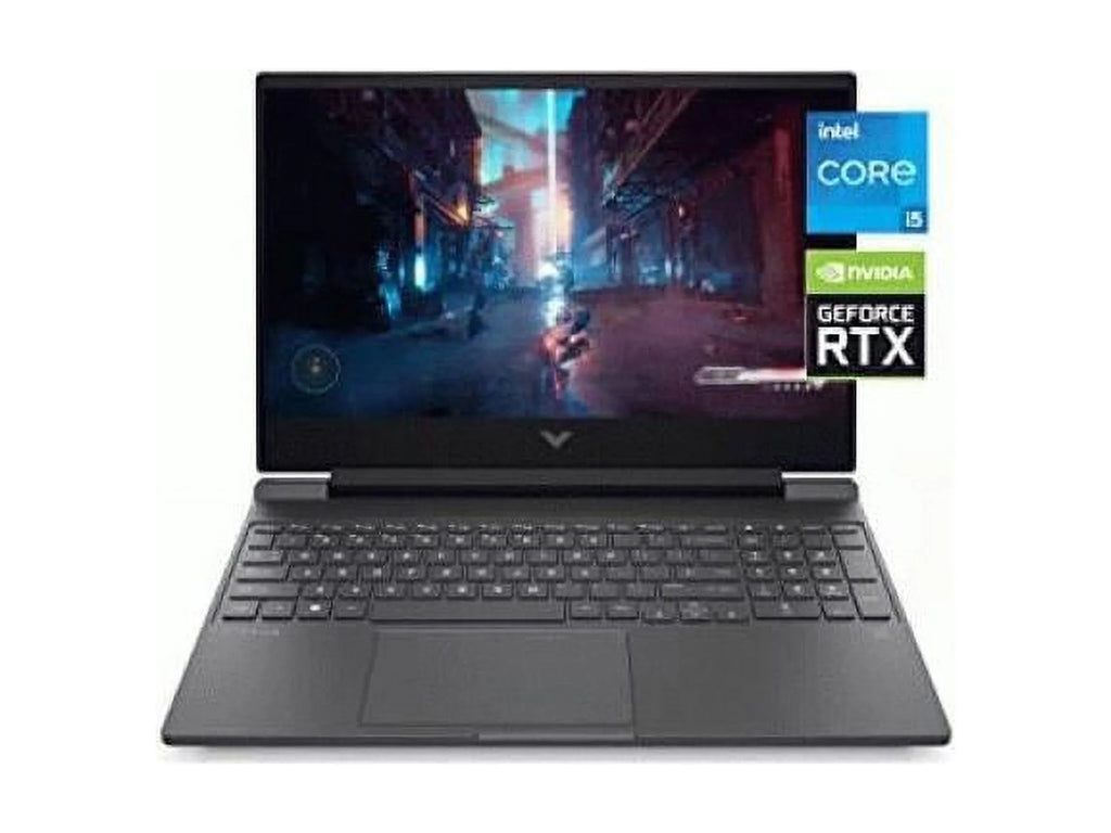 HP Victus 15.6" Notebook NVIDIA GeForce RTX 3050 8GB RAM 512GB SSD Mica Silver - Intel Core i5 i5-12500H - NVIDIA GeForce RTX 3050 - HP Wide Vision 720p HD camera - Wi-Fi 6 - Windows 11 Home