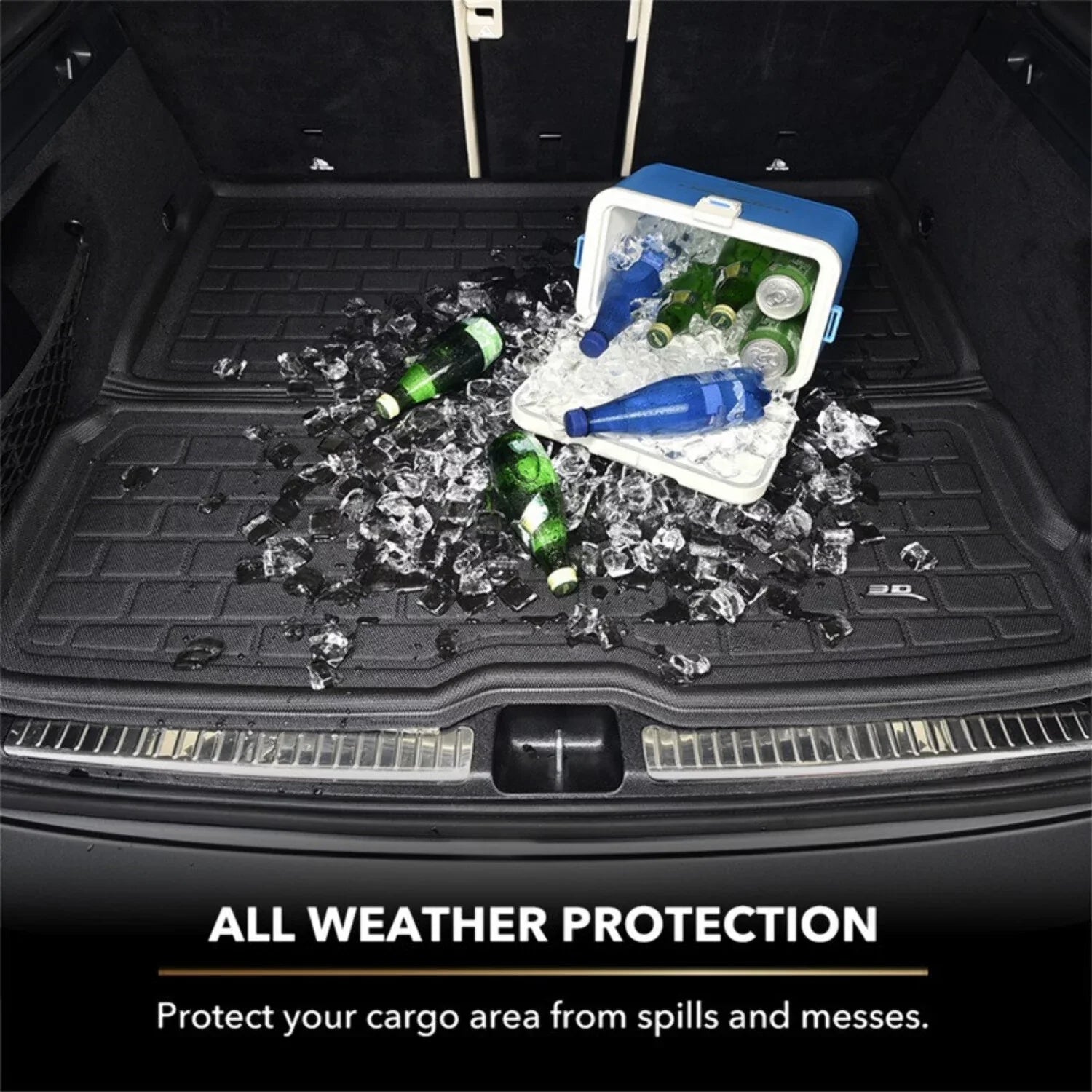3D MAXpider KAGU Cargo Liner (BLACK) Suitable with JEEP RENEGADE 2015-2023 - Cargo Liner