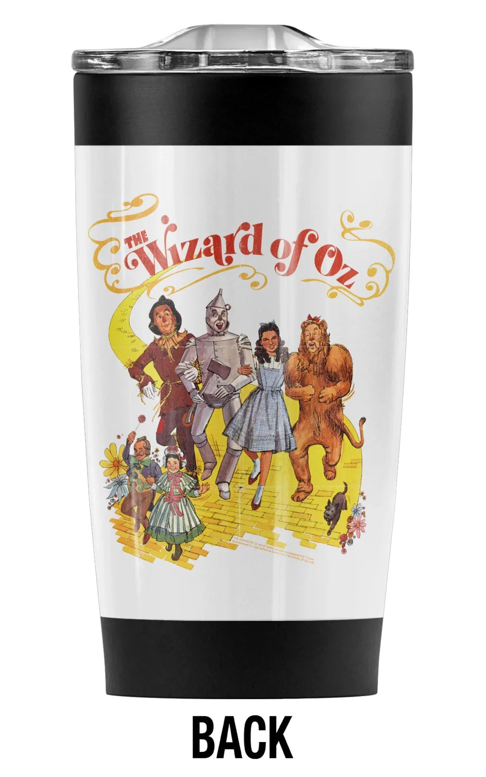 The Wizard Of Oz/Classic Brick Road Stainless Steel Tumbler 20 oz Coffee Travel Mug/Cup, Vacuum Insulated & Double Wall with Leakproof Sliding Lid | Excellent for Hot Drinks and Cold Beverages
