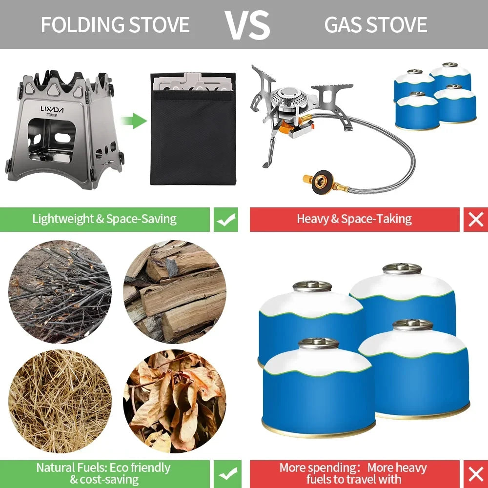 Lixada Outdoor Stove,StovePicnic Wood Stove Portable Stove Stove Jinmie Stoves Portable Stove Bbq Buzhi Siuke