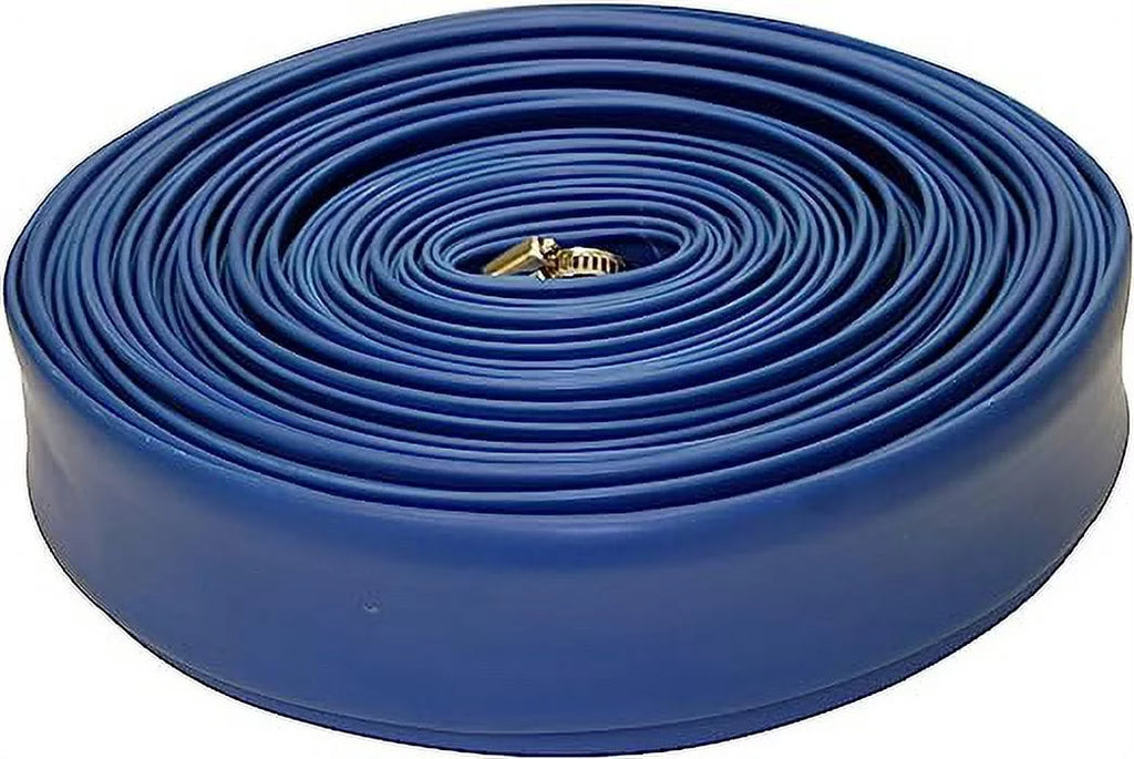 Blue Devil Pool Backwash Hose 1-1/2" X 100' with Hose Clamp 22 mil hose 3 Pack