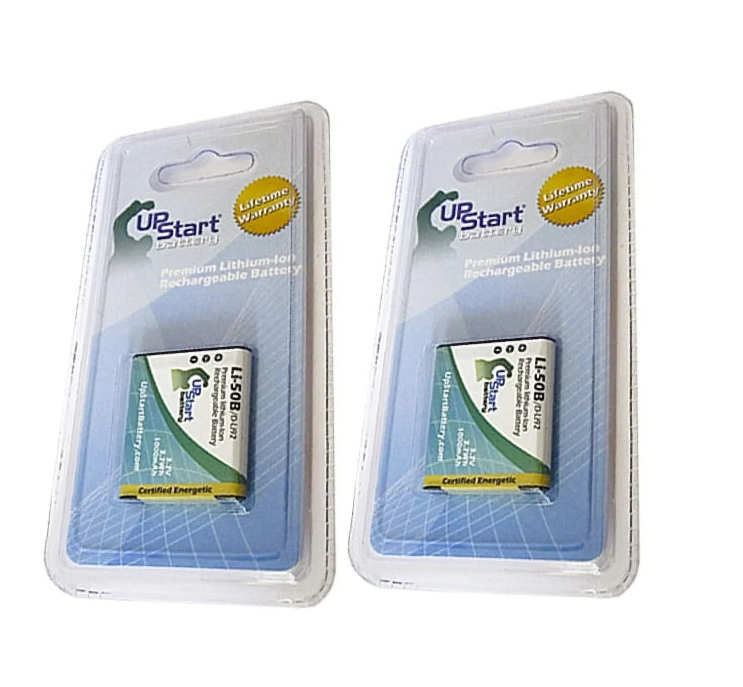 2x Pack - UpStart Battery Olympus Tough TG-610 Battery - Replacement for Olympus LI-50B Digital Camera Battery (1000mAh, 3.7V, Lithium-Ion)