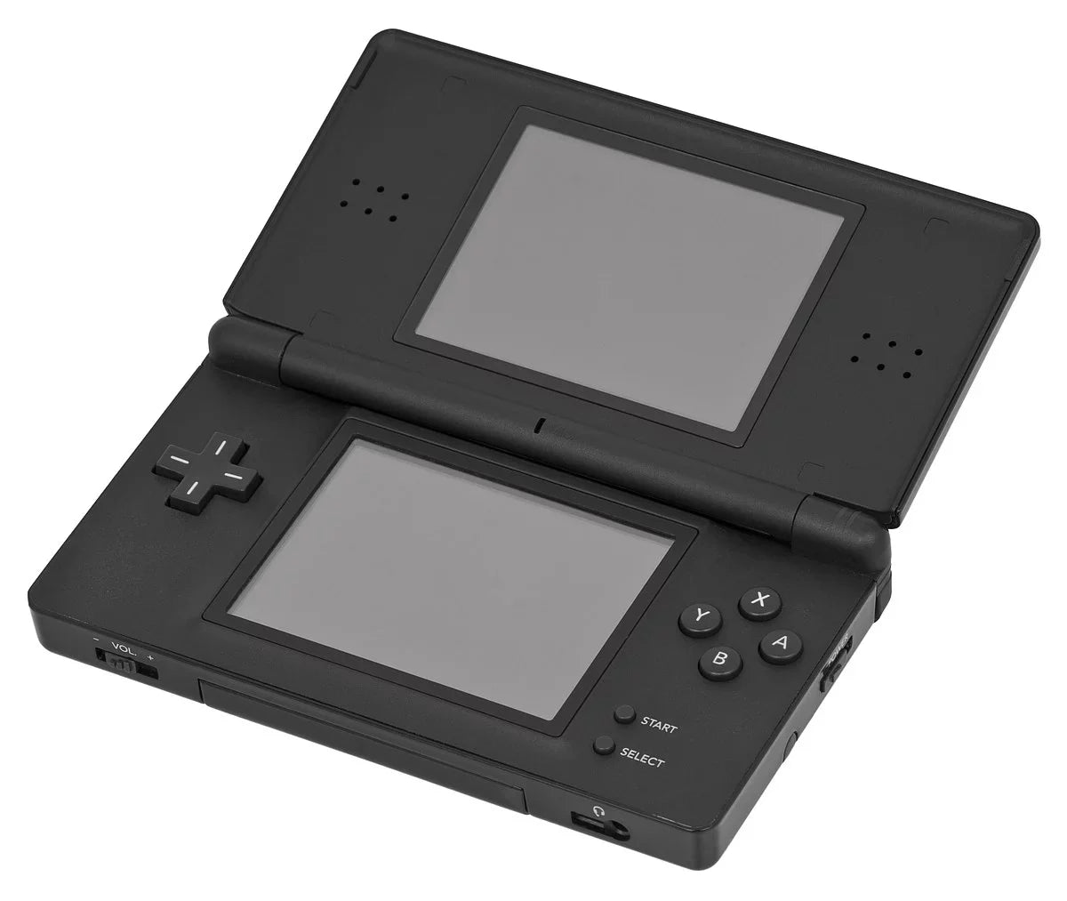 Restored Nintendo DS Lite Cobalt Black Video Game Console with Stylus and Charger (Refurbished)