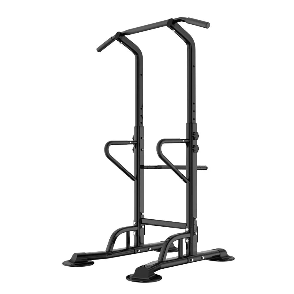 Wellynap Power Tower Pull Up Bar, 36.2" Strength Training Workout Equipment with Adjustable Height - Black