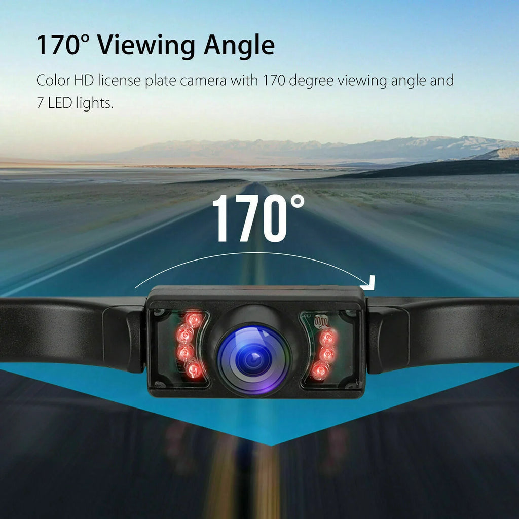 Wireless Backup Camera System 170° 5" TFT LCD Rear View Monitor IP67 Waterproof Night Vision Reverse Camera for Car MPV SUV RV