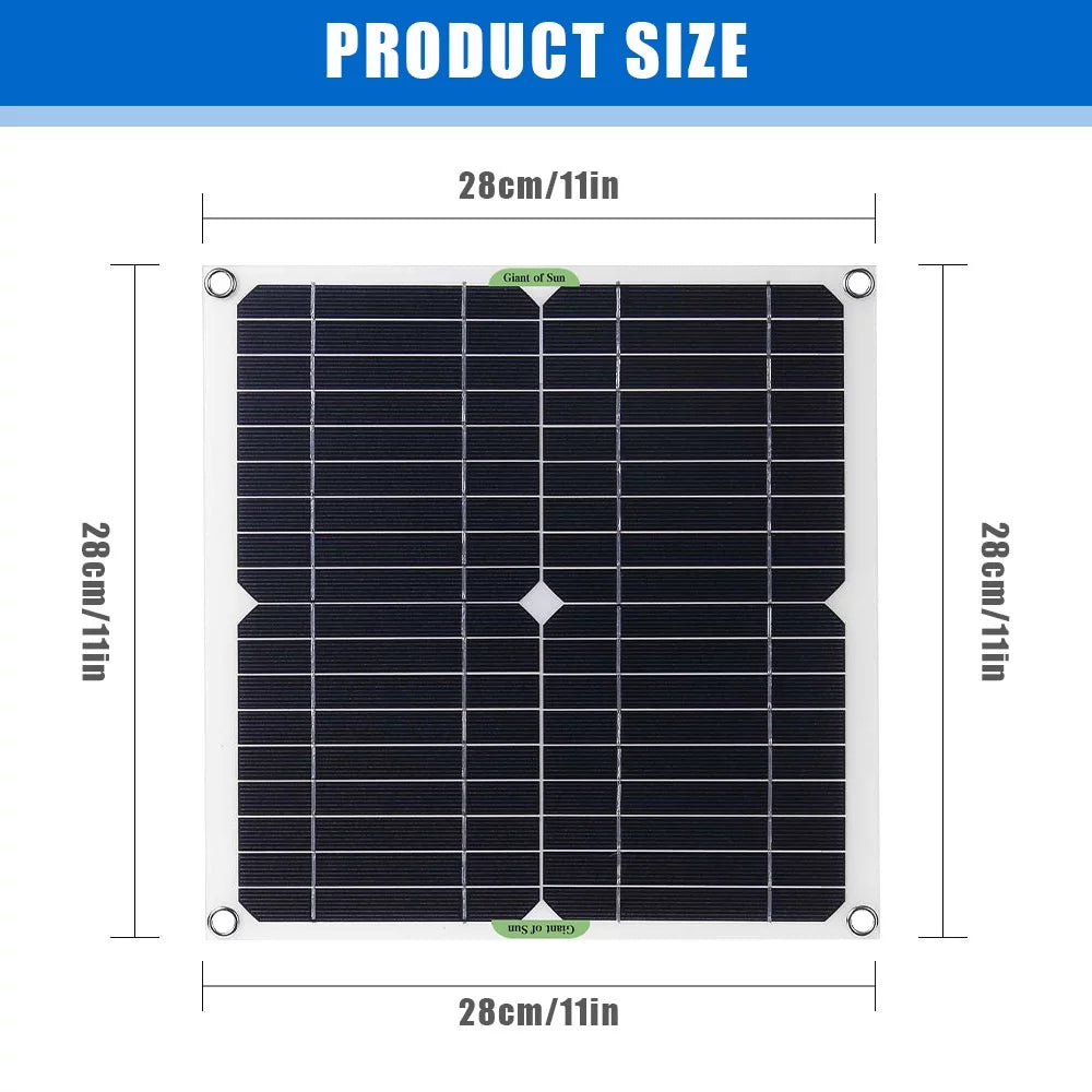 40W Solar Panel Kit 100A 12V Battery Charger With Controller for Car RV Vessel Home Roof Van Camping by DFITO