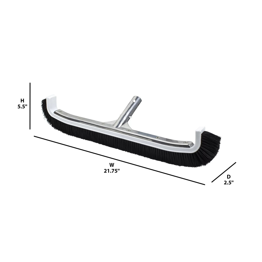 Pool Spa Pro Deluxe 22 Inch Ultra-Curve Swimming Pool and Spa Cleaning Brush