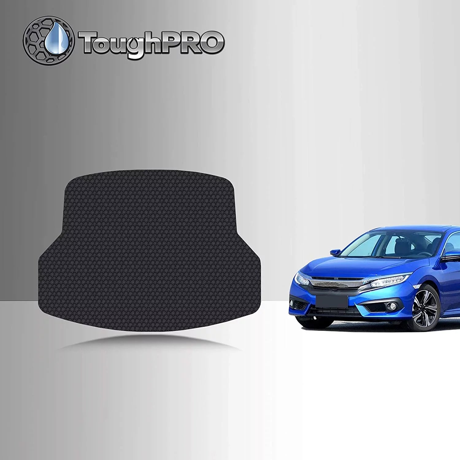 TOUGHPRO Cargo/Trunk Mat Accessories Suitable with Honda Civic SI - Sedan - All Environment - Heavy Duty - (Made in USA) - 2021