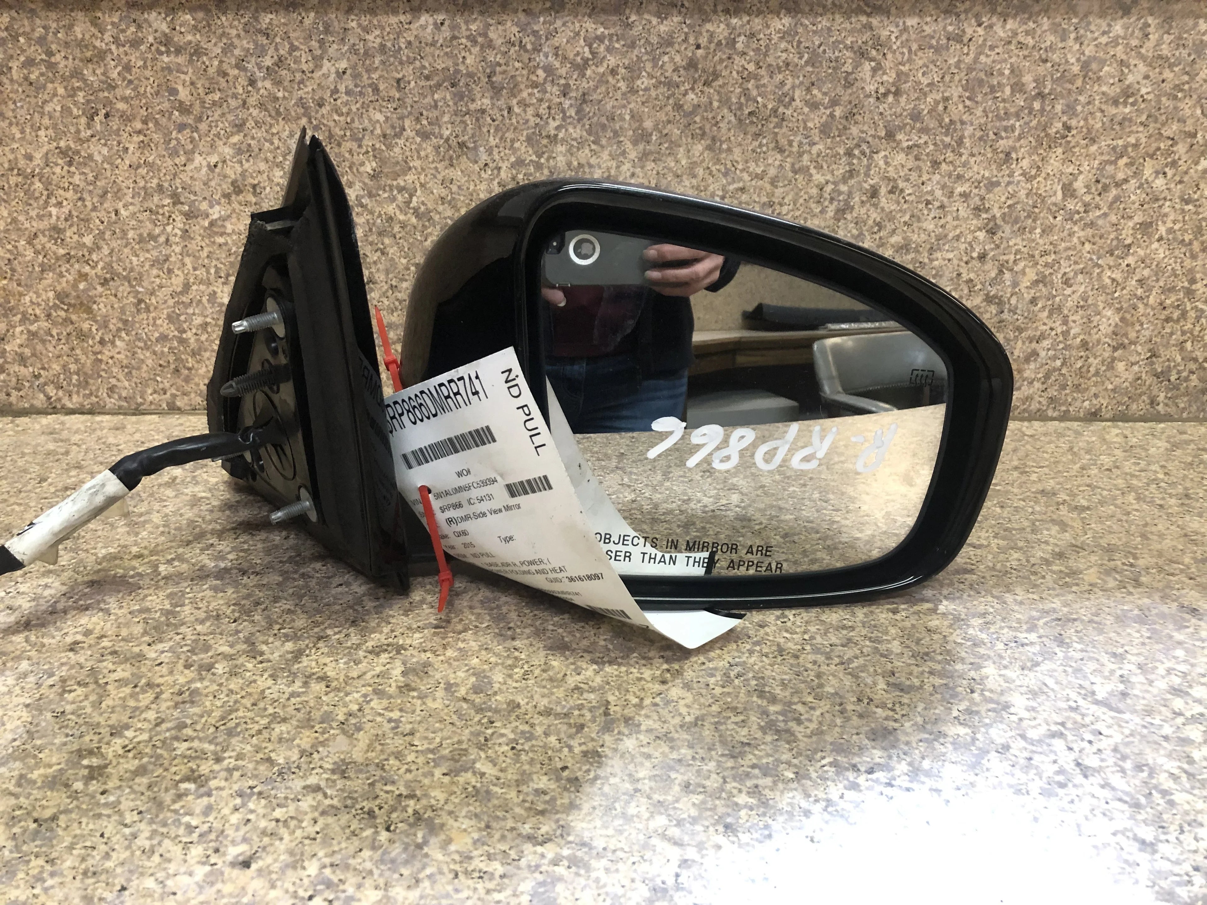 Pre-Owned 14-15 Infiniti QX60 RH Passenger Side View Door Mirror w/ Camera OEM LKQ (Good)